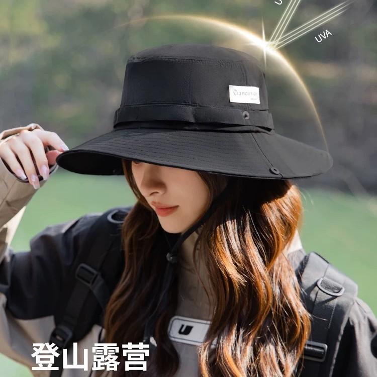 Outdoor sun hat women's new bucket hat hiking cowboy hat summer sun hat men's fishing basin hat