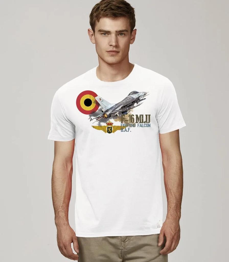 F16 MLU Fighting Falcon BAF TShirt Short Sleeve Casual 100 Cotton ONeck Summer Men Shirt