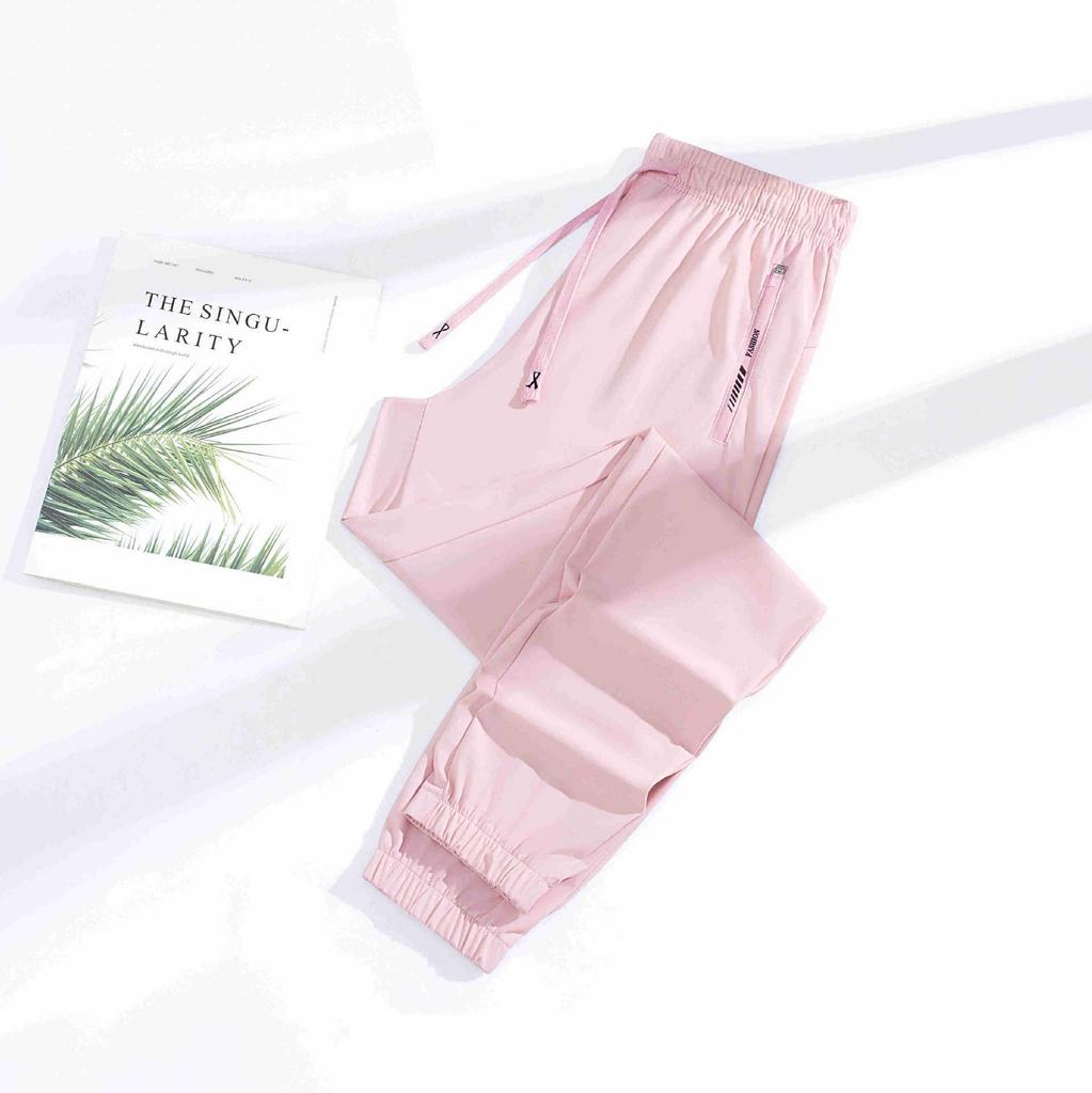 Unisex Ice Silk Sun Protection Quick-Dry Slim Wide-Leg Summer Pants