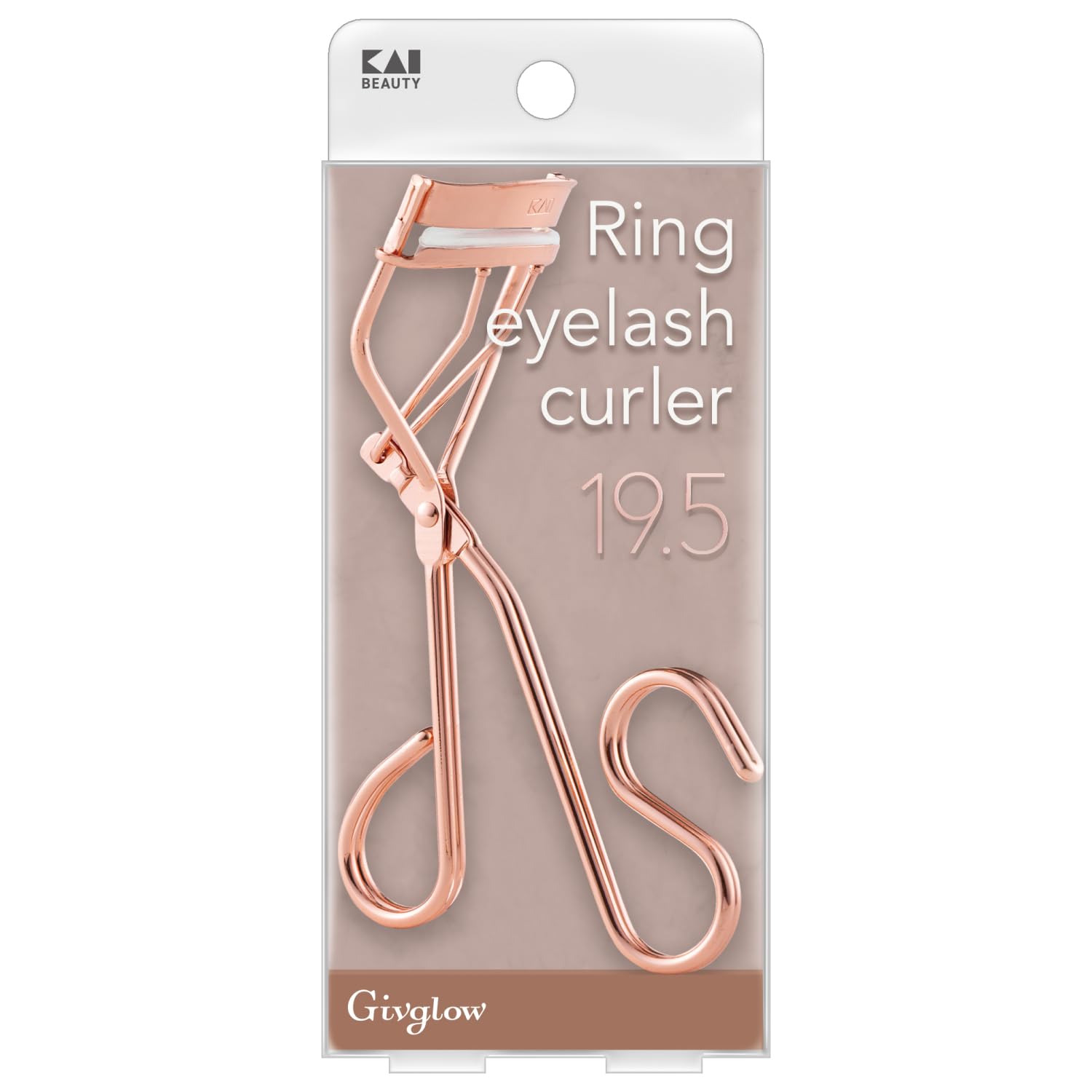 

KAI Ring Eyelash Curler 19.5 Pink Gold Easy Grip HC3900
