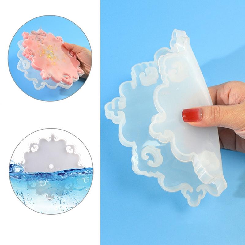 Fruit Dessert Tower Mold Cake Stand Hardware Holder Durable Epoxy Resin Tiered Tray Mold 3 Tier Easy to Install Durable