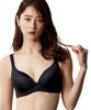 Nissen Triumph Soft Molded Bra with Side F85 Smoothness, Black,