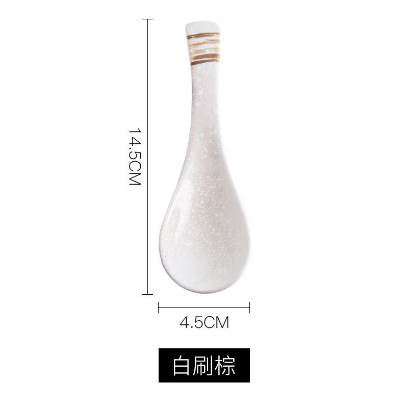 1Pc Ceramic Spoons, Hotel Restaurant Tableware