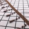 12M Curtain Beads Lace Tassel DIY Curtain Mantle Head Decor Accessories Imitation Pearl Beaded Fringe Lace Trim Upholstery