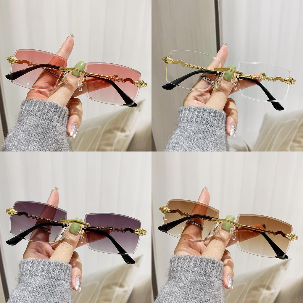 Cheetah Themed Polygon Sunglasses With Uv400 Protection For Fashionable Outdoor Activities