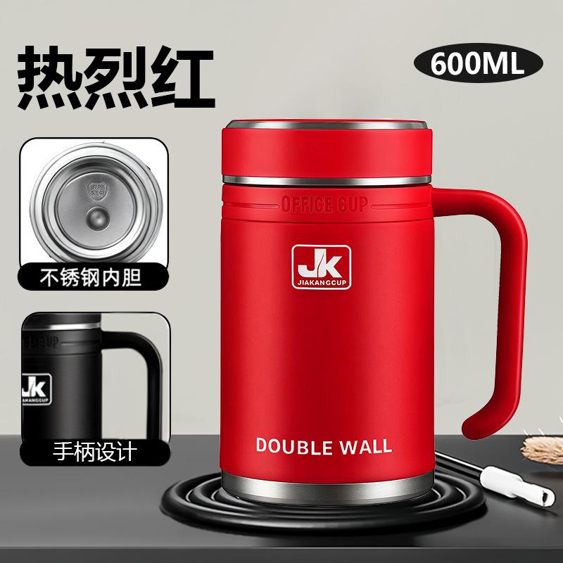 Water Bottle Stainless Steel Thermos Cup High-grade Business Office Water Cup Large Capacity Tea Cup with Handle