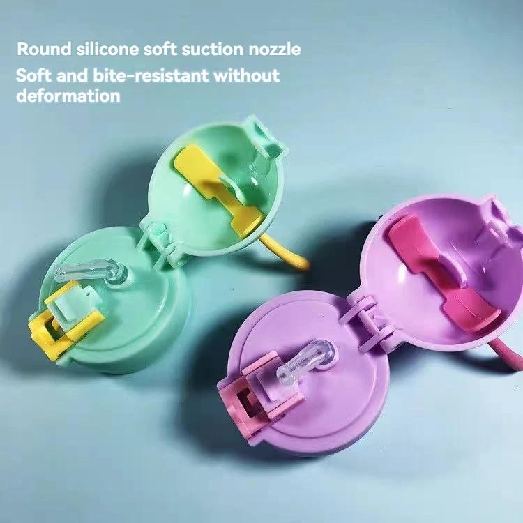 500ML Cute Unicorn Thermos Bottle Stainless Steel Thermal Mug Bouncing Lid Water Cup for Children Girls Gifts Portable Drinkware