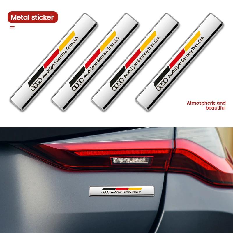 For Audi RS3 3D Metal Car Sticker Badge Case Styling Decoration For Audi RS Q3 Q5 Q7 SQ3 SQ5 SQ7 RSQ3 RSQ5 RSQ7 TT A4 A3 A6 C6 C7 Q2 Sline TT