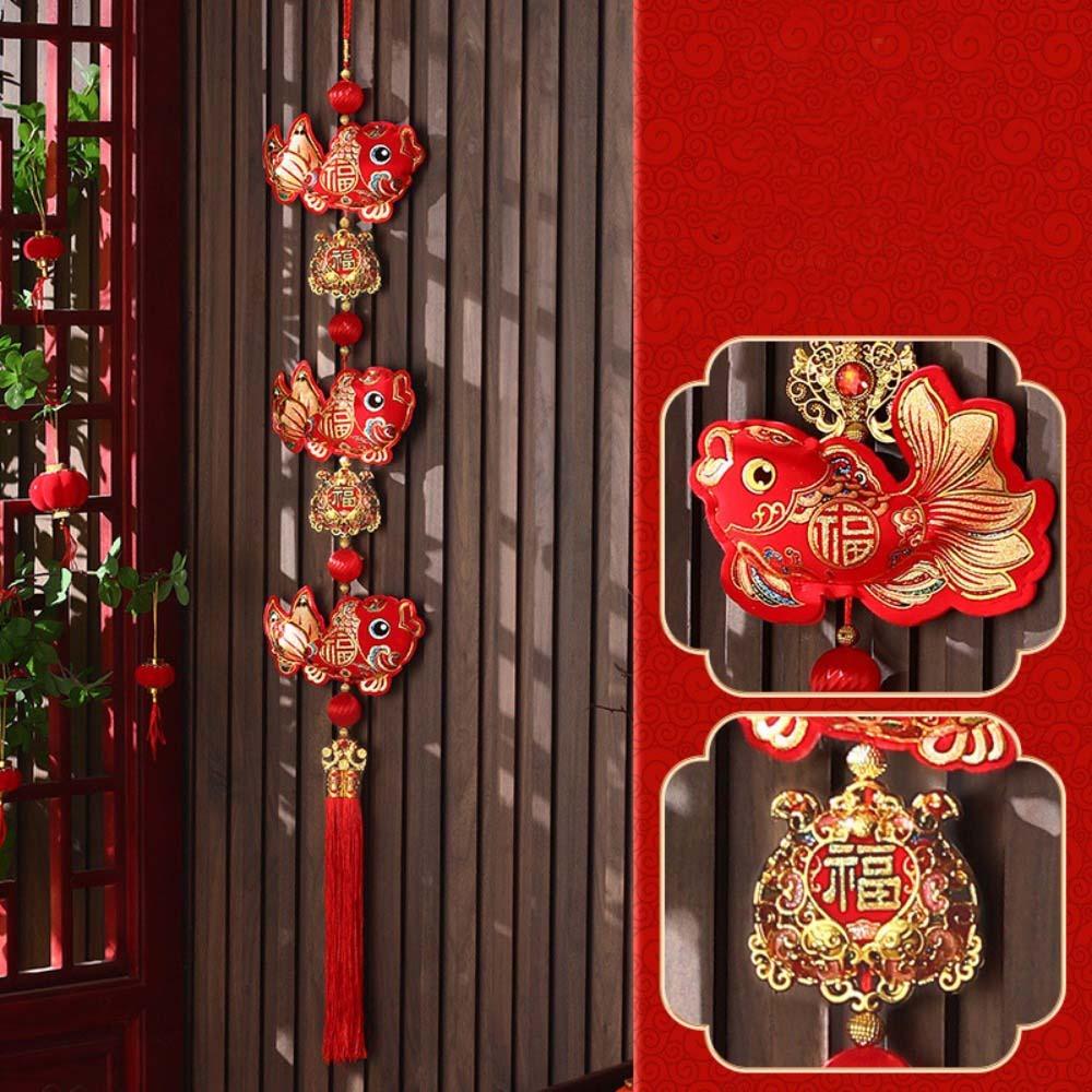 Fu Word Spring Festival Pendant Wind Chimes New Year Decorations Fashion Good Luck Ornaments  Home