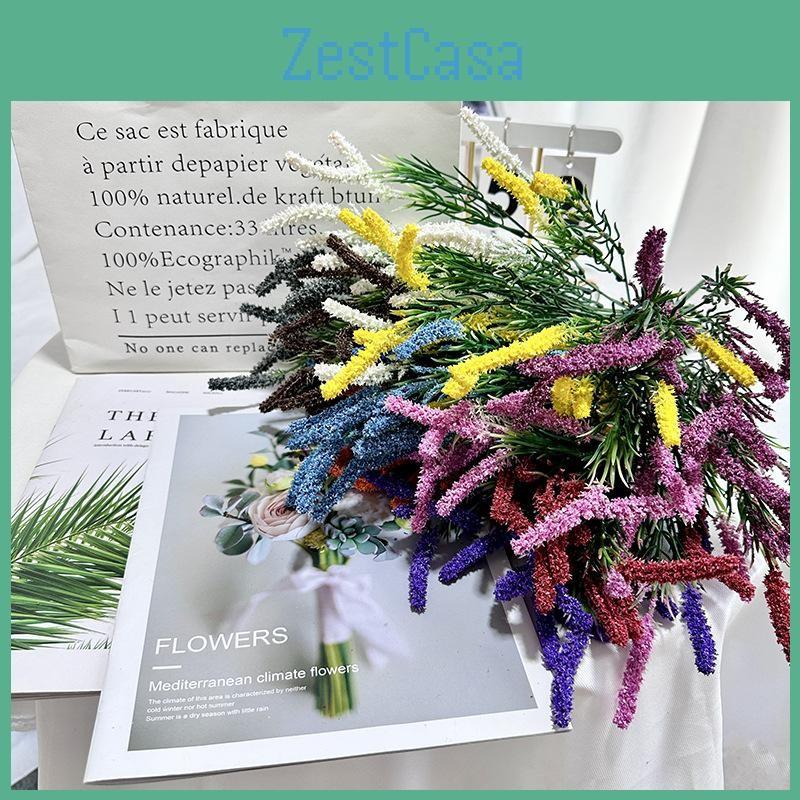 Simulated Bouquet Lavender Artificial Plastic Artificial Flower For Decor Indoor