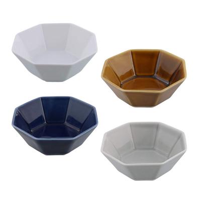 Tableware East Octagonal Bowl 11cm Oct Small Bowl Set of 4 Colors Japanese Tableware Salad Bowl Fruit Bowl Serving Bowl Cafe Tableware Side Dish Bowl