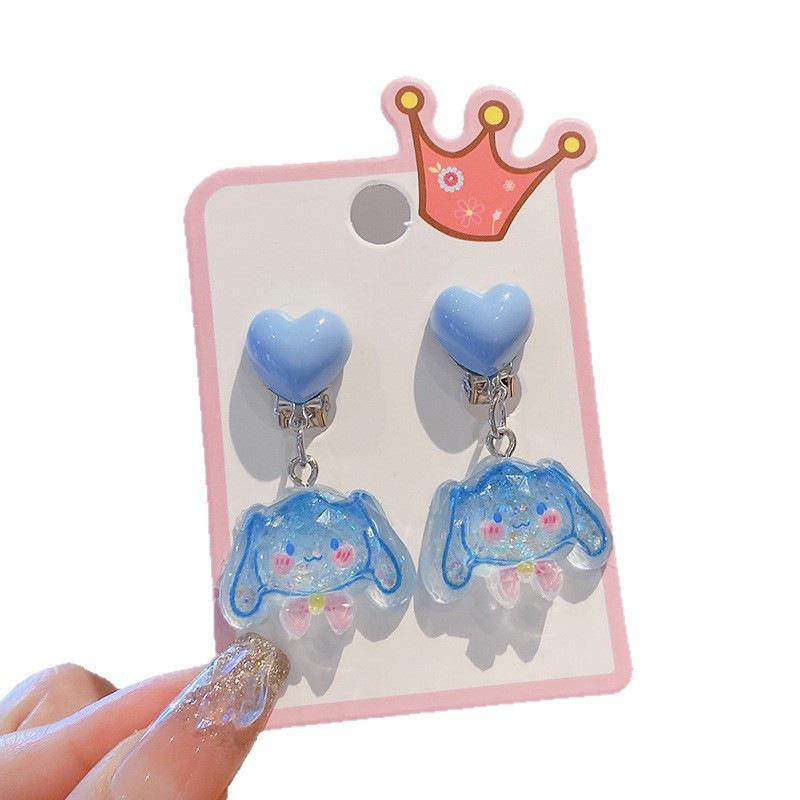 Pain-Free Dopamine Sanrio Princess Ear Clip for Girls – No Piercing Required