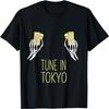 Rolig Halloween Tune In Tokyo Skeletthänder Dam T-shirt