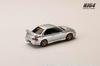HJ64 Scale Subaru Impreza PURE SPORTS COUPE WRX type R STi Version VWR Type Front Arctic Silver Finished Model 1/64 (GC8) Bumper, Metallic,