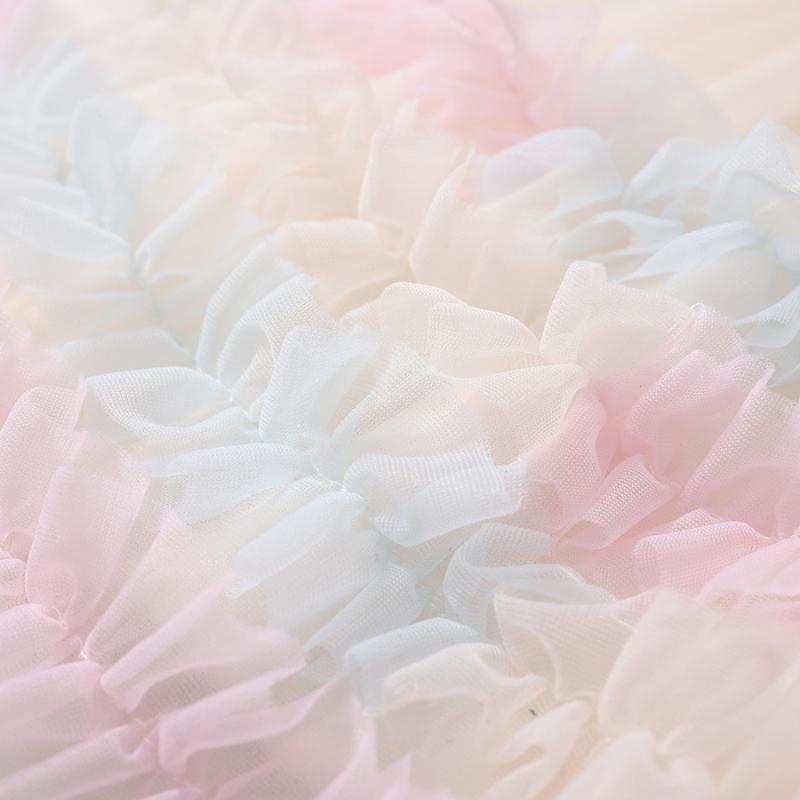 Mädchen Mesh TUTU Rock 2025 Sommer neu Kinder süße Prinzessin flauschiger Kuchenrock