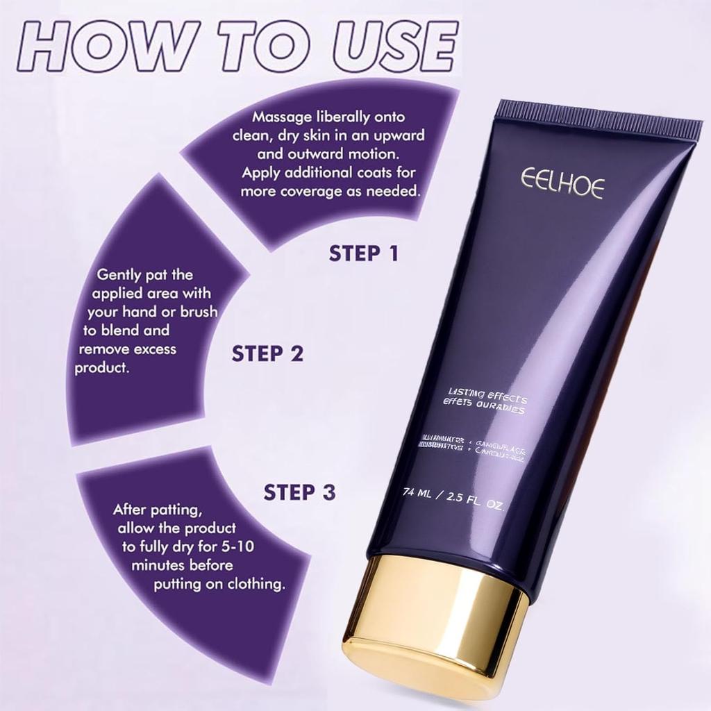 Body Coverage Perfector Waterproof, Body Perfector Skin Full Coverage, Body Makeup Waterproof No Transfer for Leg, Makeup Long‑Lasting