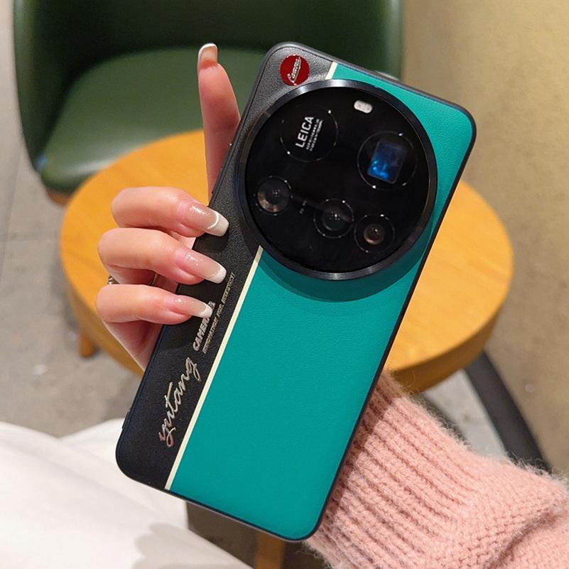 

Нічний Світловий Флуоресцентний Рядок Двопігментний Шкіряний Чохол Для Xiaomi 15 Ultra 15 Pro Mi 14 ultra 14 13 Ultra Захисна Кришка Об єктива xiaomi 15 ціан