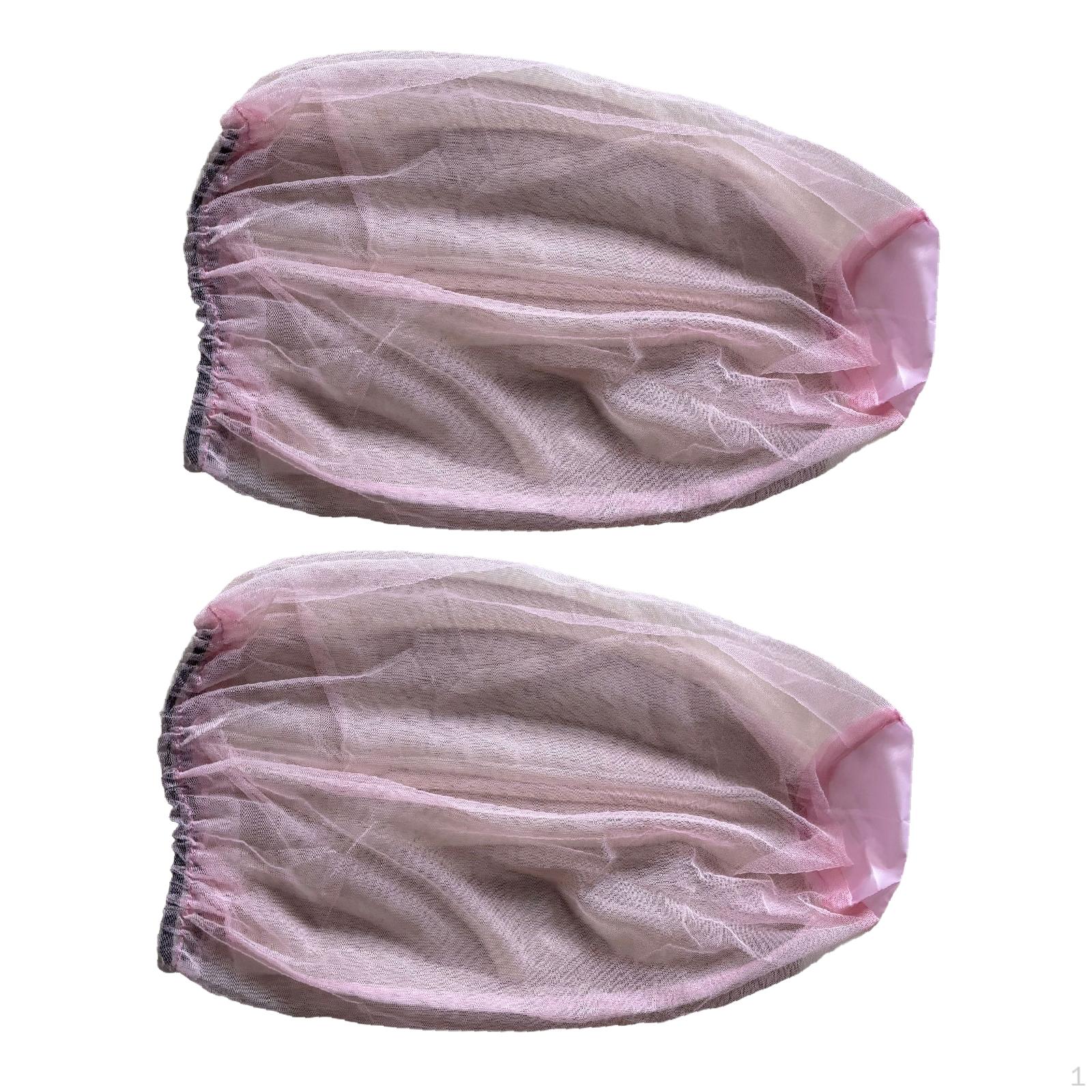 

2 шт. сетка для головы, дышащая рыболовная шапка, защитная крышка, высокая видимость, крышка для лица, шеи Universal розовый