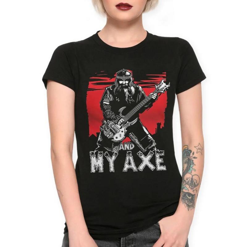 

Gimli and My Axe Heavy Metal T-Shirt J. R. R. Tolkien Shirt Men s and Women s Sizes 4XL