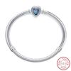 Real 925 Sterling Silver 17-20CM Butterfly Pet Ocean Starry Sky Original Bracelet Fit for Wedding Fine Jewelry DIY Making