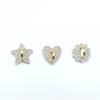 2Pcs Rhinestone Metal DIY Phone Case Accessories Adhesive Pendant Star Love Flower Base Pendant Universal Shining Hook