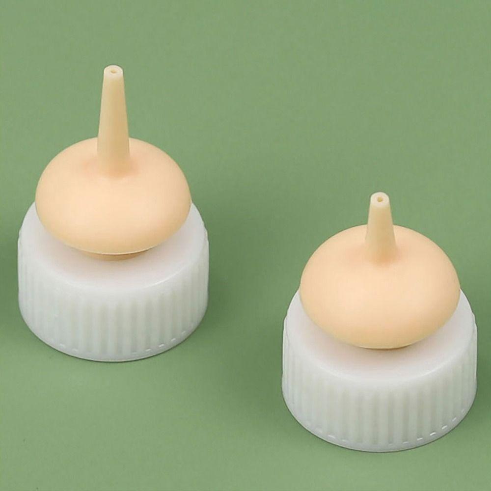 1Pcs Silicone Nozzle Pet Feeding Bottle Plastic Mini Kitten Nipple Feeder Milk Nursing Bottle