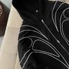 European and American Y2K Street Personalized Print Men's and Women's Fashionable Loose Hoodie