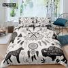 Home Living Luxury 3D Dreamcatcher Bedding Set Kids Duvet Cover Pillowcase Elk Bedding Set Queen and King EUUSAUUK Size