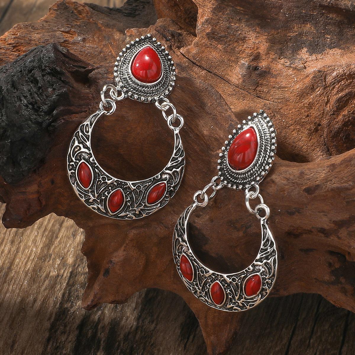 

BLINGBAY женские серьги-подвески в стиле бохо, ретро, этнические, бирюзовые серьги, геометрические серьги, серьги для девочек, вечеринка, день рождения, ювелирные изделия в подарок