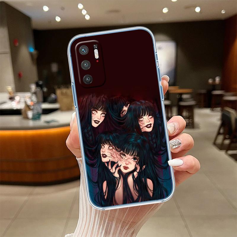 NH35 Junji Ito Tomie Transparent Phone Case for Motorola Moto Edge 20 30 40 50 S30 Fusion Ultra Pro Neo Lite + G200 G23
