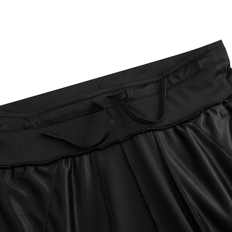 Anta Simple Solid Color Wide Leg Knitted Sports Pants Women bottoms Black 962627304-3