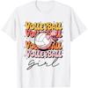 T-shirt de Volleyball Fille Groovy Filles Coquette Noeud
