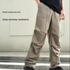 Anta Life Series Sports Simple Solid Color Straight Loose Breathable Casual Pants Men Bottoms Gray 952528505-3