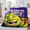 Shrek Theme Printed Blanket - Perfect for Couch, Bed, Travel & Outdoor Use | Machine Washable, Cozy & Durable.