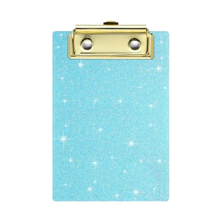 Sparkling Clipboard 6x4Inch Small Acrylic Clipboard Portable Document Organiser Writing Board For Organizing File Paper