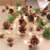 LED String Lights with Pine Cones & Bells for Christmas Tree, Holiday, Living Room & Bedroom Décor