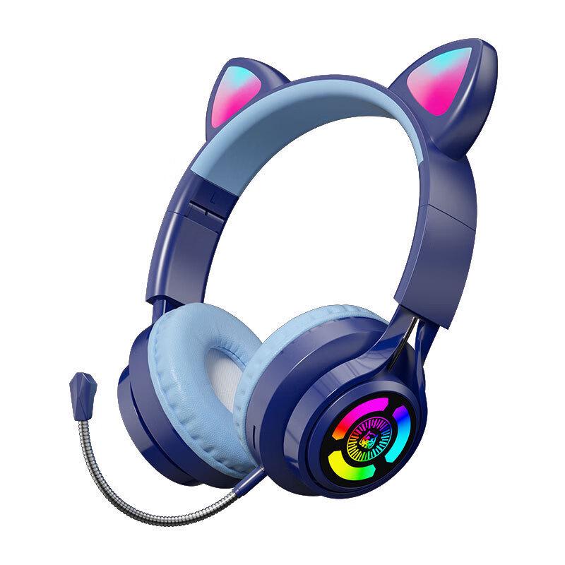 OIMG Luminous Cat Ear Wireless Headset