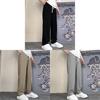 Men Casual Pants With Elastic Waist And Straight Leg For Winter Lounge Comfort