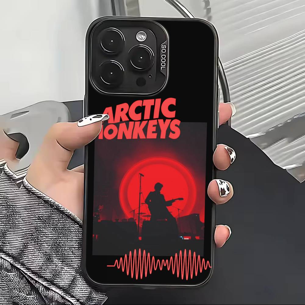 

A-Arctic M-Monkeys Band Phone Case For iPhone 17,16,15,14,13,12,11 Plus,Pro Max,XS,Colorful Silver Black Cover iPhone14Plus