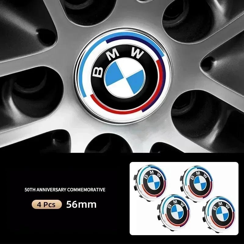 New Hots E60 45/56/68/74/82mm 50th Anniversary Edition Badge Front Rear Trunk Logo Sticker For BMW M E46 E39 E38 E90 E60 F10 F3