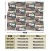 Dazai Bungo Stray Dogs Blanket Flannel Print  Multi-function Warm Throw Blanket for Bed Bedroom Bedspreads