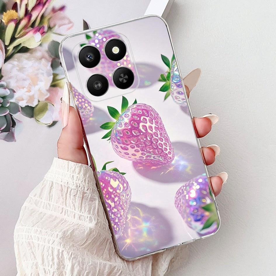 For Honor 400 Smart 2025 Case Fashion Bamboo Flower Soft Silicone Clear Bumper Protective Cover For Honor 400 Lite ABR-NX1 Funda