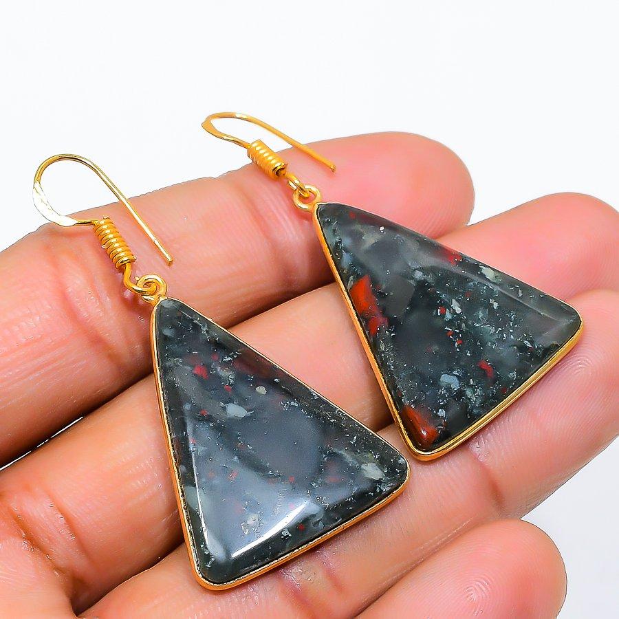 

Boulder Opal Gemstone 925 Solid Sterling Silver Jewelry Earring 1.85 GK-5780
