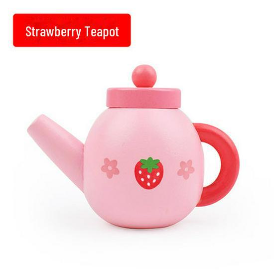 Yiwang Wooden Play Kitchen Toy Set Includes a Frying Pan and Hot Pot for Qieqi Le Cooking Fun.