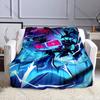 1PC TV Time Man Cartoon Print Blanket Warm Soft and Comfortable Home Travel Blanket Sofa Bedding Camping RV Blanket