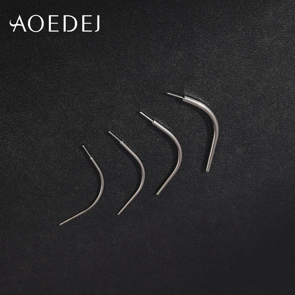 AOEDEJ 1 Stück G23 Titan Piercing-Kit Interne Gewinde Gebogener Konus Einführstift Werkzeug Für Tragus Helix Lippe Nase Piercing Schmuck