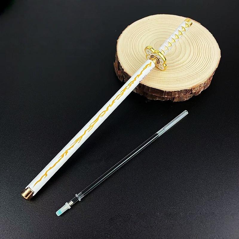 Figurina Modelo de Bolígrafo Firma de 7.8 pulgadas 20 cm Aleación Tamaño Real Bolígrafo de Bola Anime Figura Japonesa Accesorios Suministros de Oficina Regalos