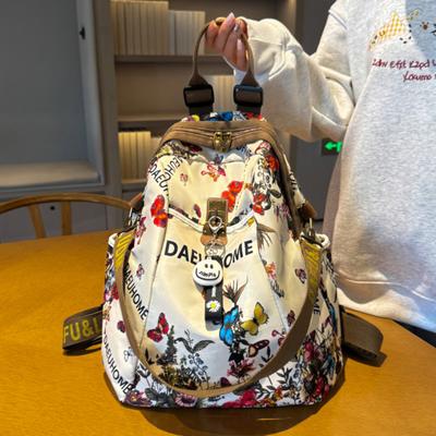 Nouveau Sac à Bandoulière Rétro pour Femmes de Haute Qualité Grande Capacité Sacs en Tissu Oxford Sac à Dos pour Dames Femme Couleur Tote Sacs à Dos à Épaules pour Femmes