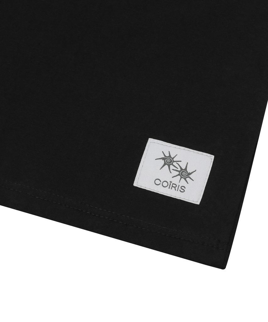 Koiliseu Rowneck Back Lettering Short Sleeve T-Shirt (3 Colors)