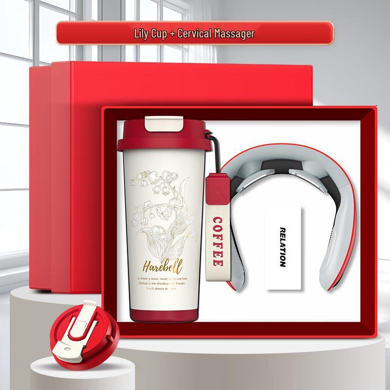 Business Gift Set: Coffee Cup & Neck Massager